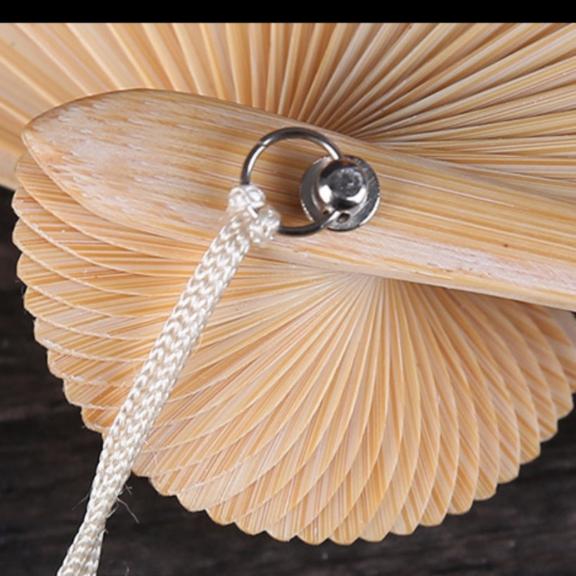 Real Japanese silk bamboo fan