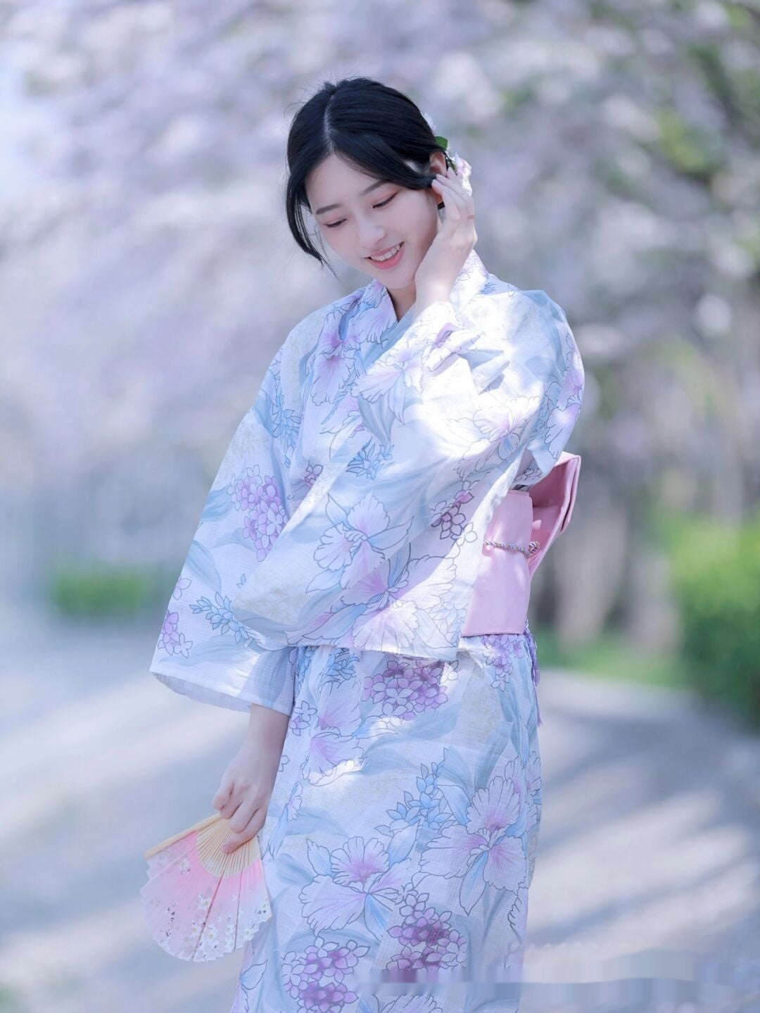 Japanese Style Improved Japanese Kimono Bathrobe Retro Style Cute