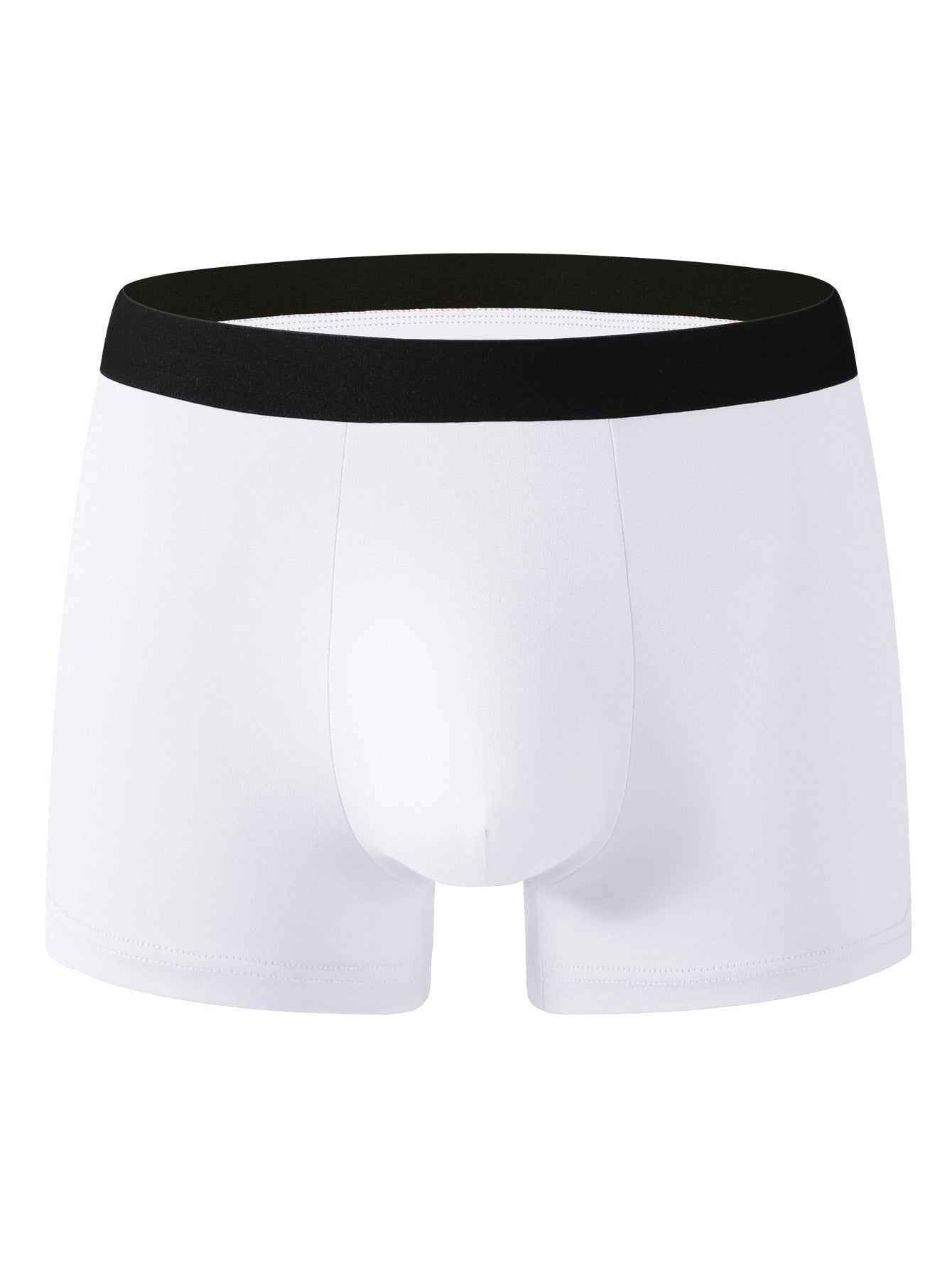 Mens Solid-color Boxer Briefs For Sports