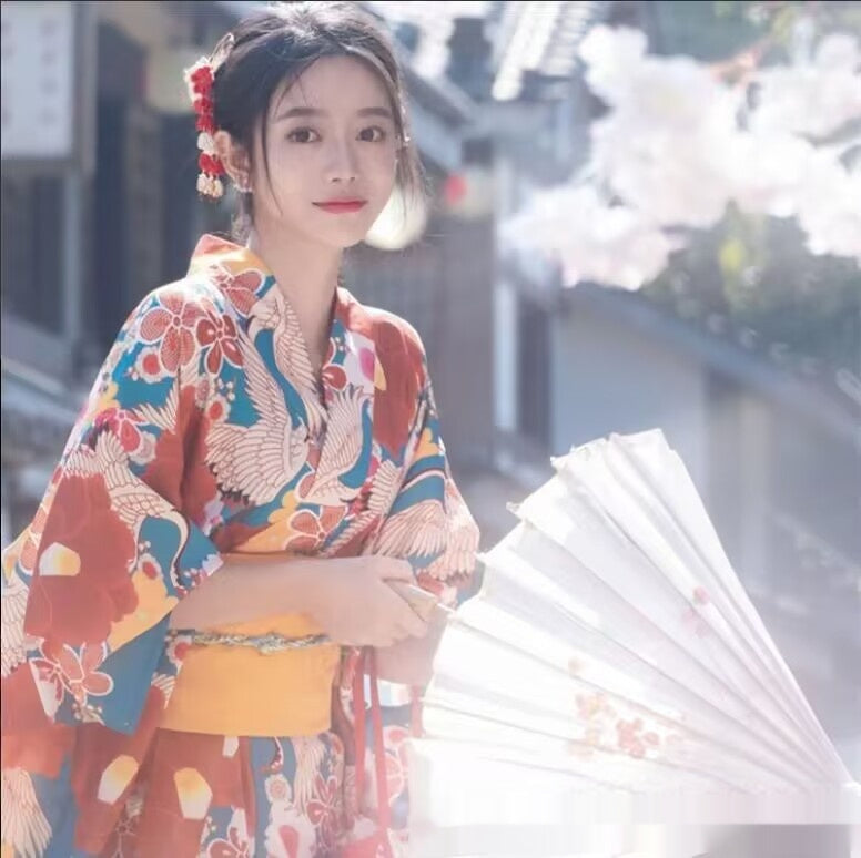 Japanese Style Improved Japanese Kimono Bathrobe Cute Girl