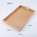 Rectangular Japanese style bamboo tray