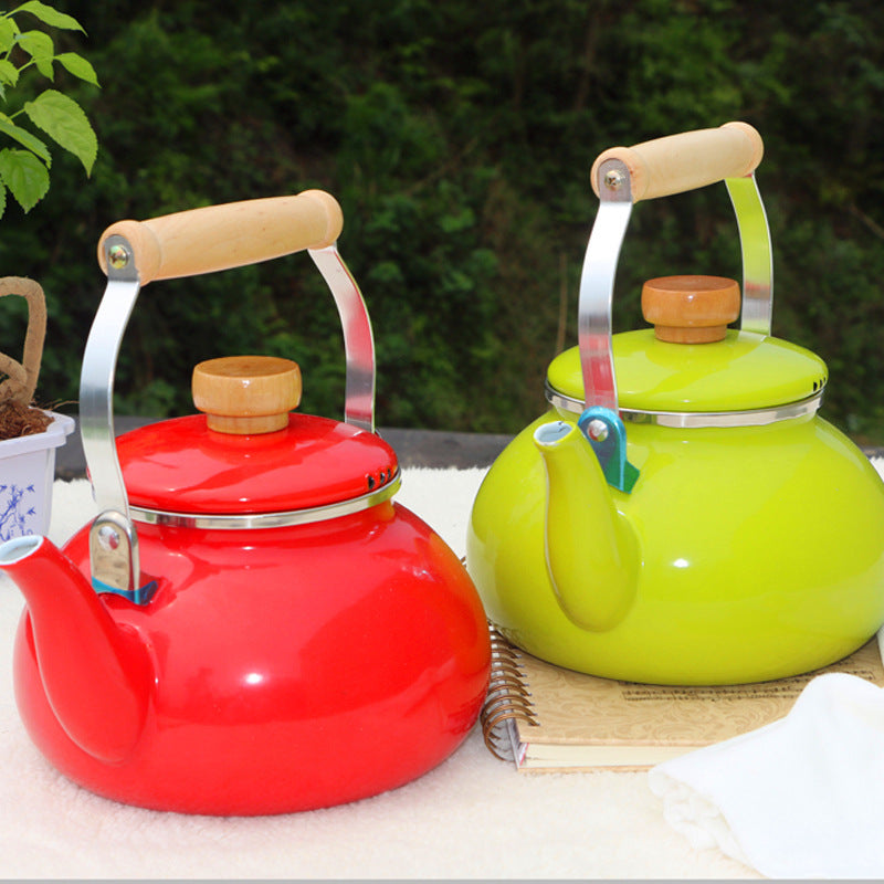 Japanese style enamel pot
