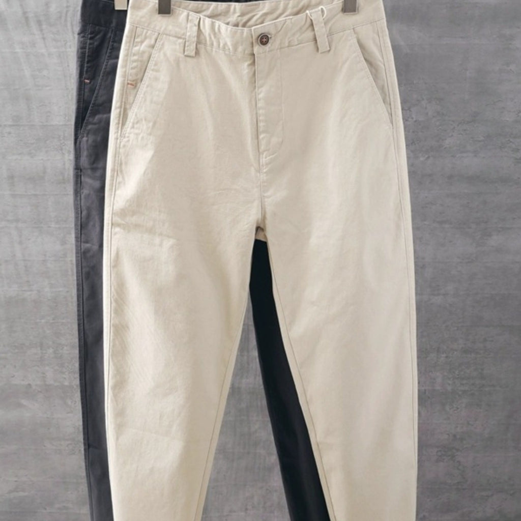 Mens Lightweight Durable Summer Casual Slimfit Pants