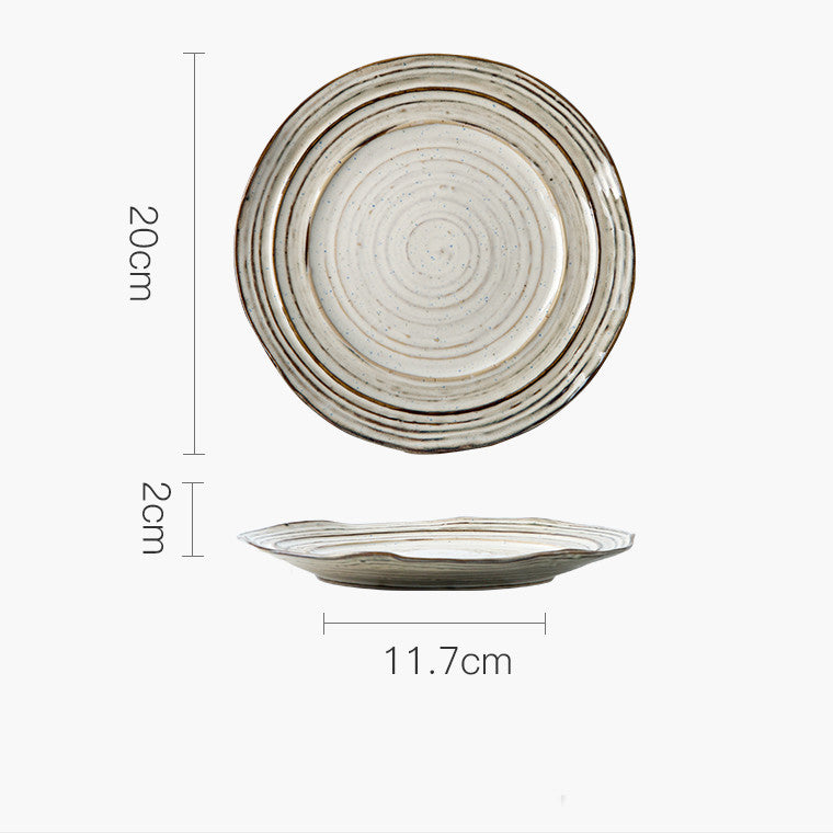 Japanese retro ceramic plate