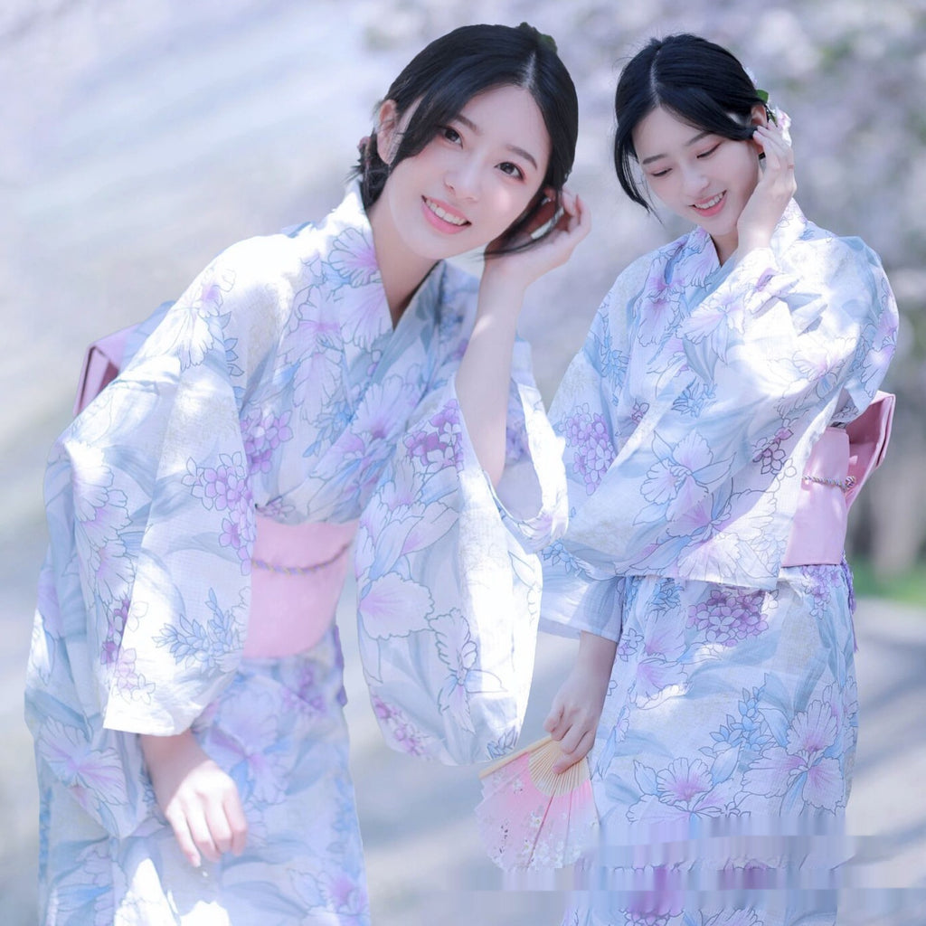 Japanese Style Improved Japanese Kimono Bathrobe Retro Style Cute