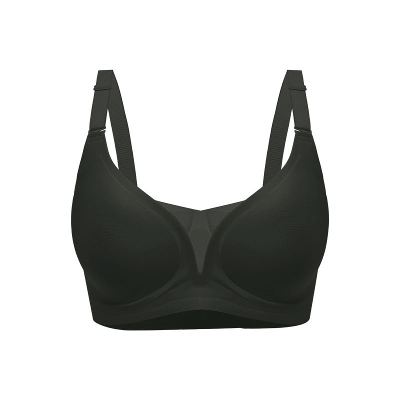 Invisible Thin Mesh Patchwork Jelly Gel Bra For Womenseamless And Ultra Lightweight