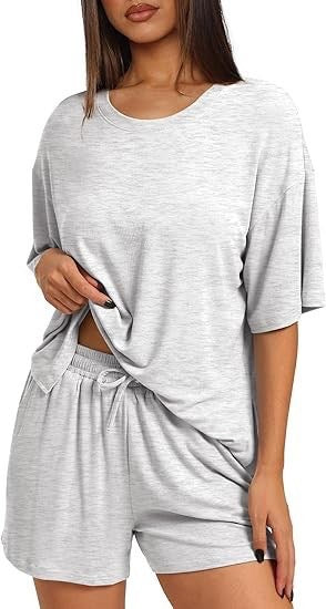 Simple Solid-Color Summer Commuter Loungewear Set