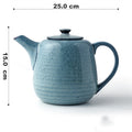 Retro Striped Japanese Ceramic Mug
