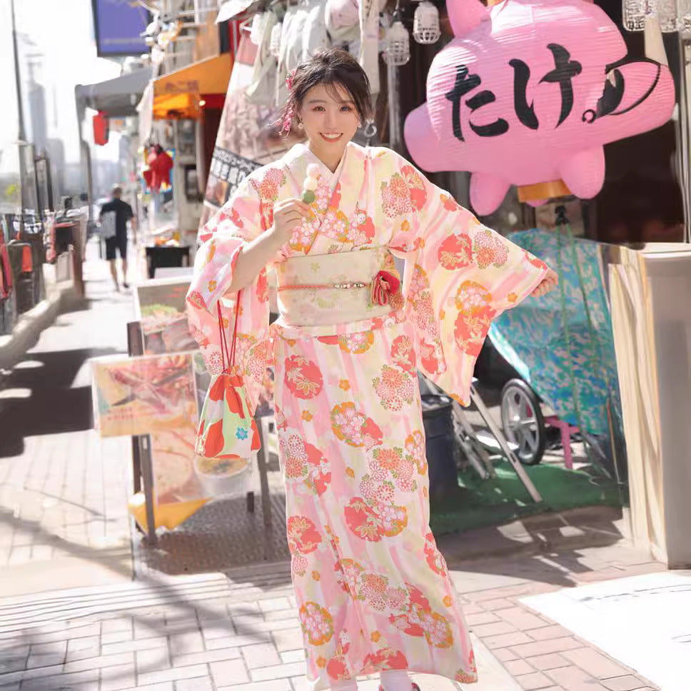 Modified Retro Style Japanese Japanese Style Bathrobe Photo Dress
