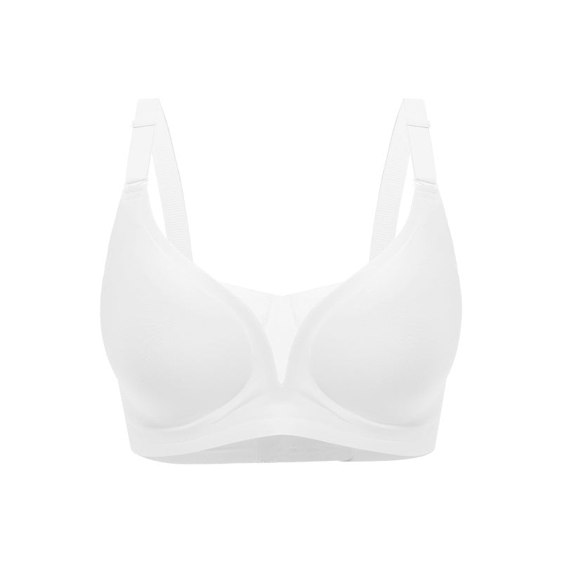 Invisible Thin Mesh Patchwork Jelly Gel Bra For Womenseamless And Ultra Lightweight