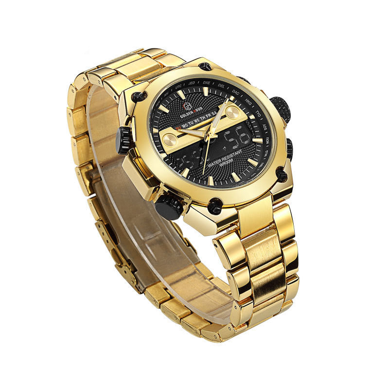 Quartz Watch Waterproof Men's Student Steel Band Watch