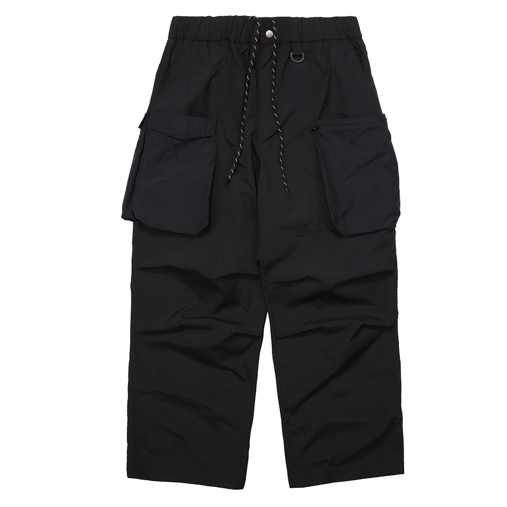 Large Pocket Japanese Loose Slacks