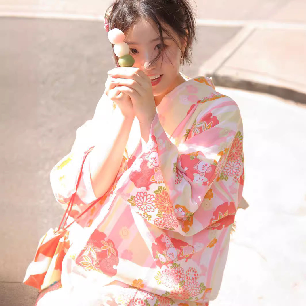Modified Retro Style Japanese Japanese Style Bathrobe Photo Dress