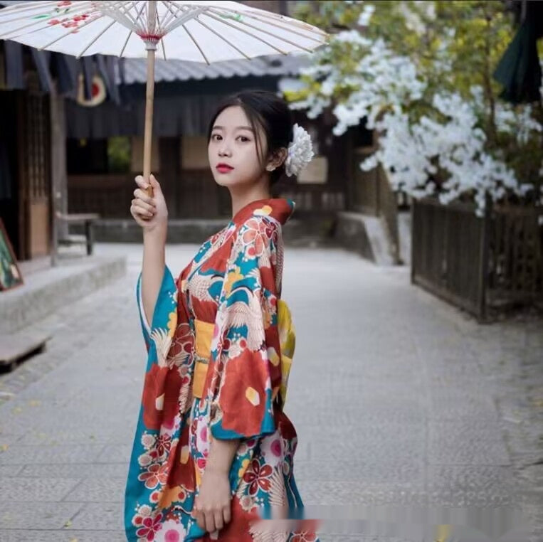 Japanese Style Improved Japanese Kimono Bathrobe Cute Girl