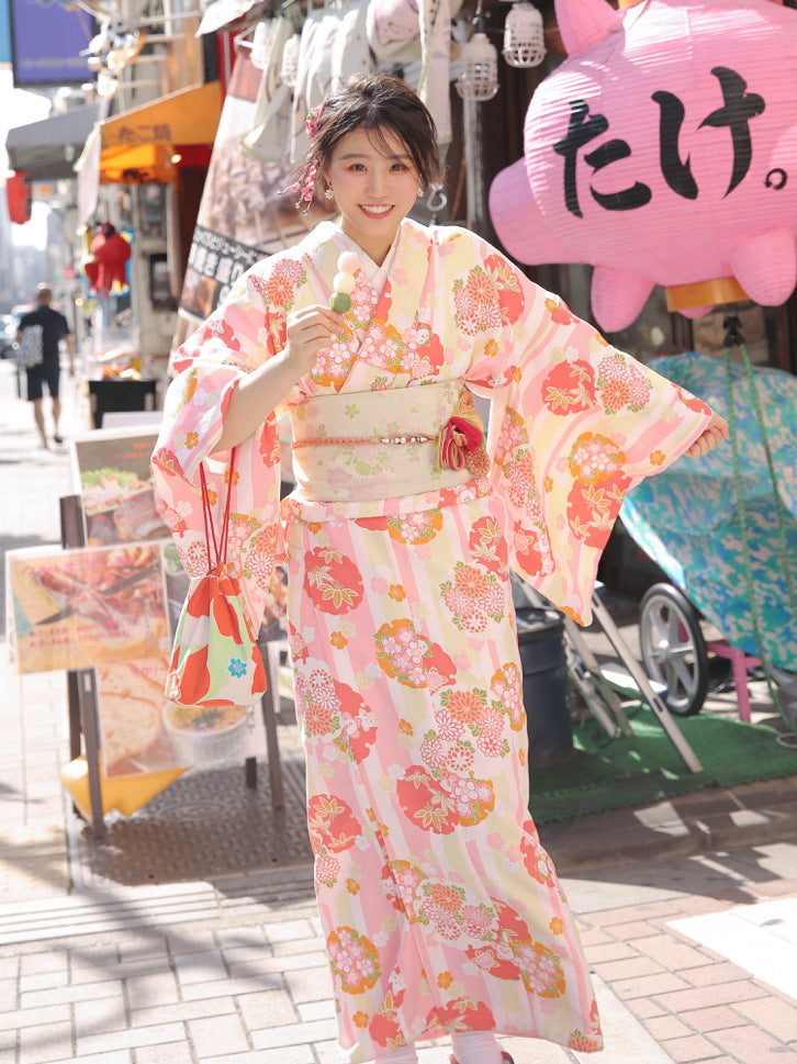 Modified Retro Style Japanese Japanese Style Bathrobe Photo Dress