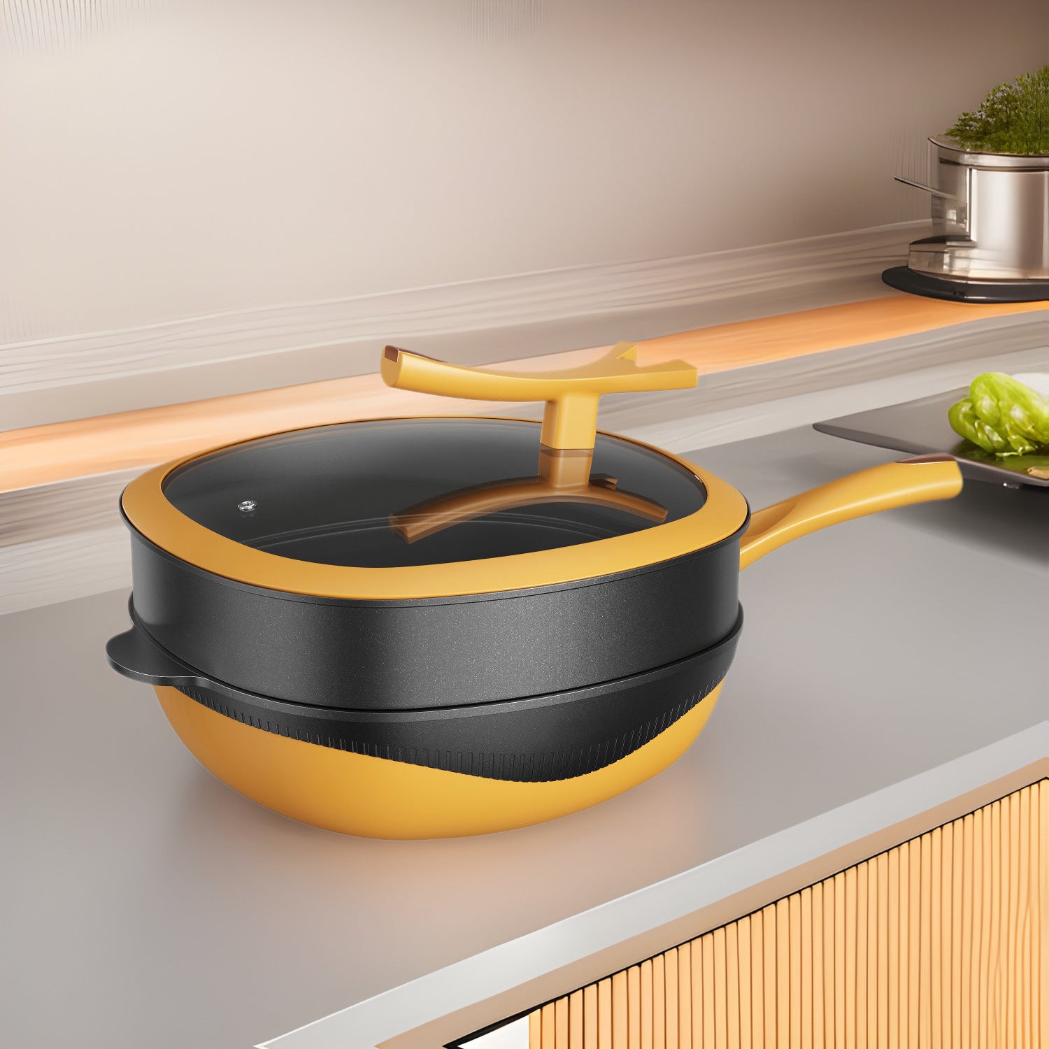 M Household 32cm Multifunctional Pot