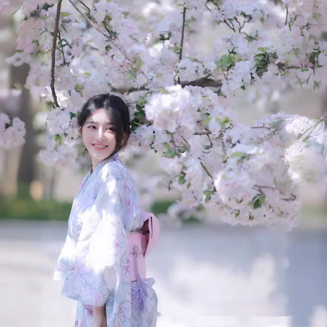 Japanese Style Improved Japanese Kimono Bathrobe Retro Style Cute