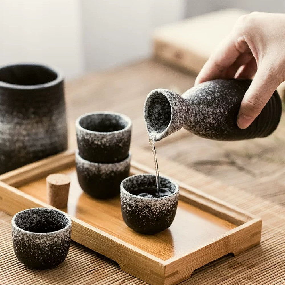 New Japanese Ceramic Sake Set