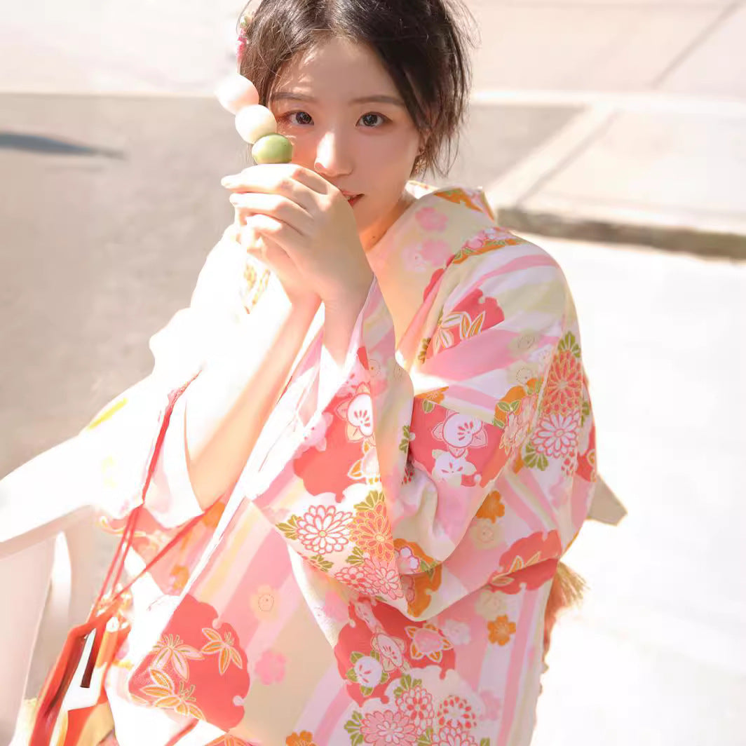 Modified Retro Style Japanese Japanese Style Bathrobe Photo Dress