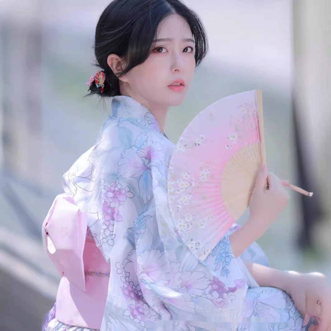 Japanese Style Improved Japanese Kimono Bathrobe Retro Style Cute