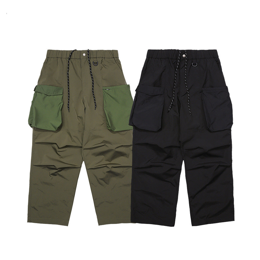 Large Pocket Japanese Loose Slacks