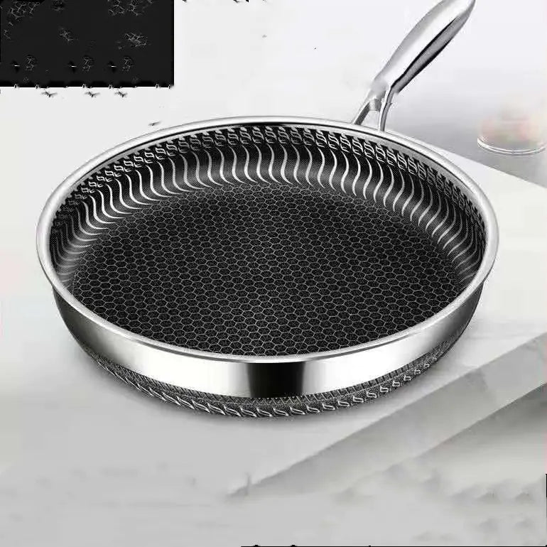 304 Stainless Steel Non-Stick Frying Pan for Breakfast