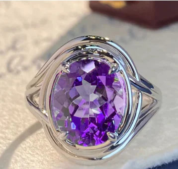 Amethyst Fashion Ring for Women
